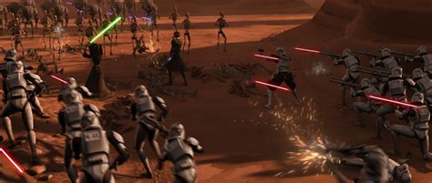 star wars clone battle scenes